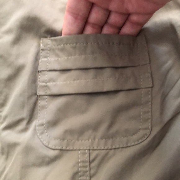 Khaki long sleeve light jacket&zipper&4pockets, M, hardly worn, - Picture 4 of 8